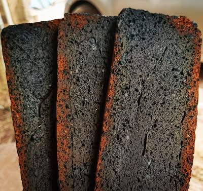 Charcoal and Brown Crack Bricks